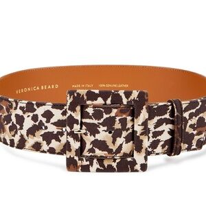 Veronica Beard Rickie- Print Canvas Belt In Medium. MSRP $285